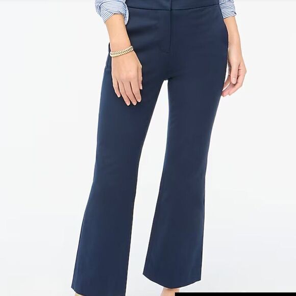J. Crew Factory Kelsey flare pant in Navy Blue NWOT size 6 - Picture 8 of 16